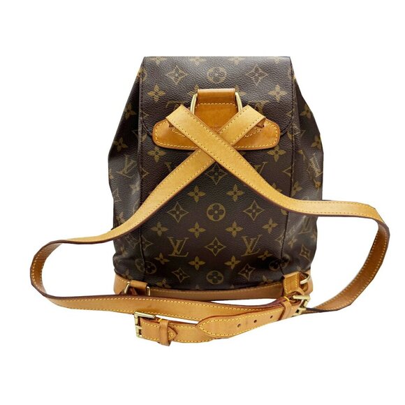 LOUIS VUITTON Authentic Brown Monogram Canvas Backpack main image 13